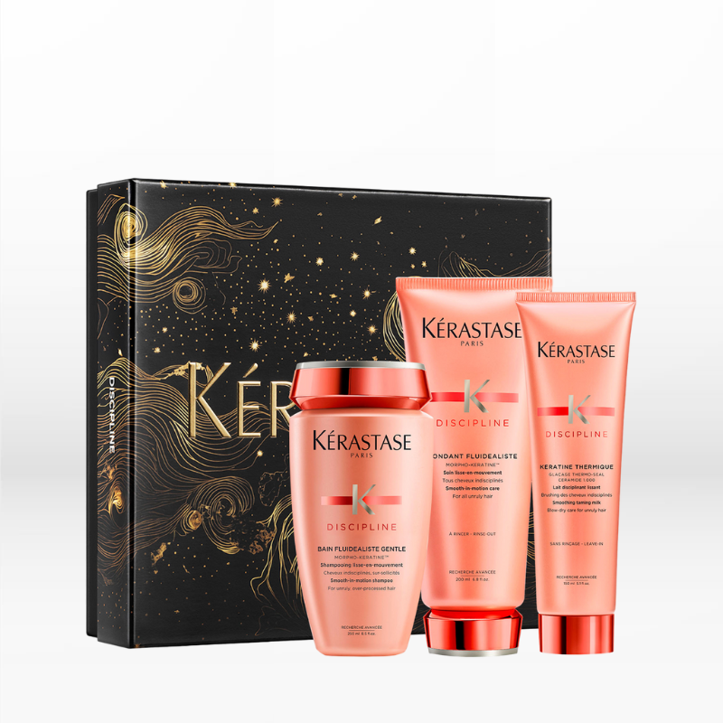 Kerastase Discipline Holiday Set για ατίθασα μαλλιά (Shampoo 250ml, Conditioner 200ml & Thermique 150ml)