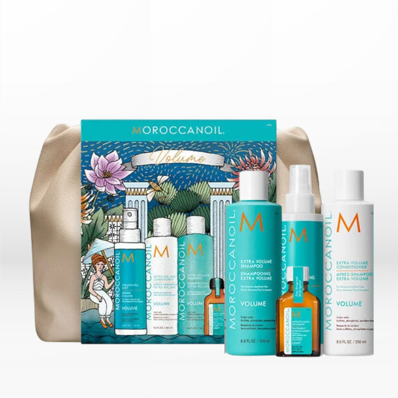 Moroccanoil Volume Box (Shampoo 250ml , Conditioner 250ml, Treatment Light 25ml, Volumizing Mist 160ml)