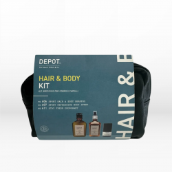 Depot Hair & Body Kit (No.606 Shampoo 250ml, No.607 Body Spray 200ml, No.611 Deodorant 50ml)