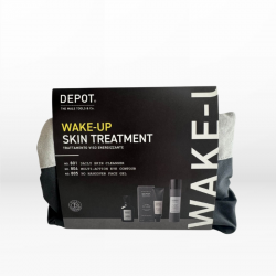 Depot Wake-Up Skin Treatment (No.801 Skin Cleanser 50ml, No.804 Eye Contour 20ml, No.805 Face Gel 50ml)