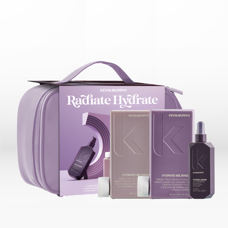 Kevin Murphy Radiate Hydrate Holiday Box (Shampoo 250ml, Conditioner 250ml, Treatment Oil 100ml)