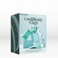 Kevin Murphy Confidently Curly Holiday Box (Shampoo 250ml, Conditioner 250ml, Leave-In Cream 150ml, Turban)