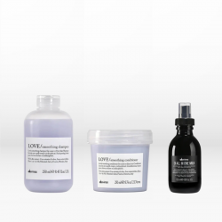 Davines Love Smooth Kit (Shampoo 250ml, Conditioner 250ml, All In One Milk 135ml)