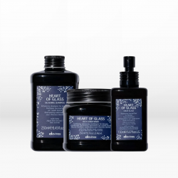 Davines Heart Of Glass Kit (Shampoo 250ml, Conditioner 250ml, Sheer Glaze 150ml)