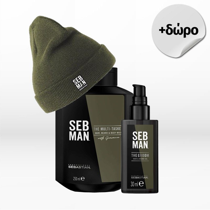 Sebastian Professional SEB MAN Set (THE MULTI-TASKER 250ml, THE GROOM 30ml) ΔΩΡΟ Σκούφος