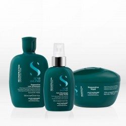 Alfaparf Milano Semi Di Lino Reconstruction Reparative Kit (Shampoo 250ml, Mask 200ml, Fluid 125ml)