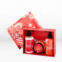 Quickgel Gluehwein Addiction Set (Shower Gel 300ml, Hand & Body Cream 300ml, Body Scrub 200ml)