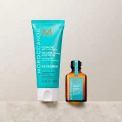 Moroccanoil Stylers You Love For Soft & Silky Styles (Treatment 15ml, Hydrating Styling Cream 75ml)