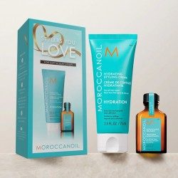 Moroccanoil Stylers You Love For Soft & Silky Styles (Treatment 15ml, Hydrating Styling Cream 75ml)