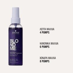 Schwarzkopf Professional BlondMe Bond Repair Purple Trio (Shampoo 300ml, Mask 200ml, Spray Conditioner 150ml)