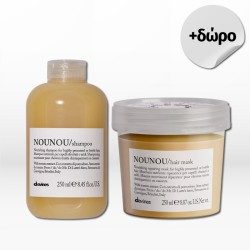 Davines Nounou Set (Shampoo 250ml, Mask 250ml) FREE Towel