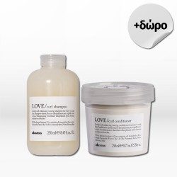 Davines Love Curl Set (Shampoo 250ml, Conditioner 250ml) FREE Towel