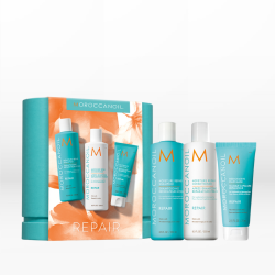 Moroccanoil Repair Spring Kit (Shampoo 250ml, Conditioner 250ml,  Mask 75ml, Body Lotion 10ml, Shower Gel 10ml)