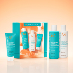 Moroccanoil Repair Spring Kit (Shampoo 250ml, Conditioner 250ml,  Mask 75ml, Body Lotion 10ml, Shower Gel 10ml)