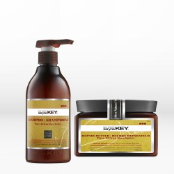 Saryna Key Pure African Shea Butter Damage Repair Set (Shampoo 300ml & Butter 500ml)