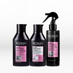 Redken Acidic Color Gloss Trio (Shampoo 300ml, Conditioner 300ml, Leave-in Spray 150ml)