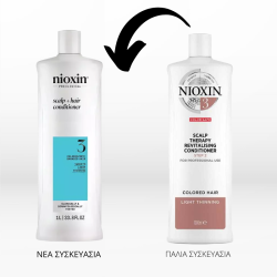 Nioxin System 3 Scalp & Hair Conditioner (Colored Dry and Damaged Hair with Light Thinning) 1000ml