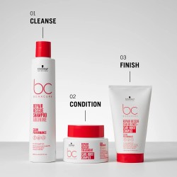 Schwarzkopf Professional Bc Bonacure Repair Rescue Set (Shampoo 250ml, Sealed Ends+ 100ml)