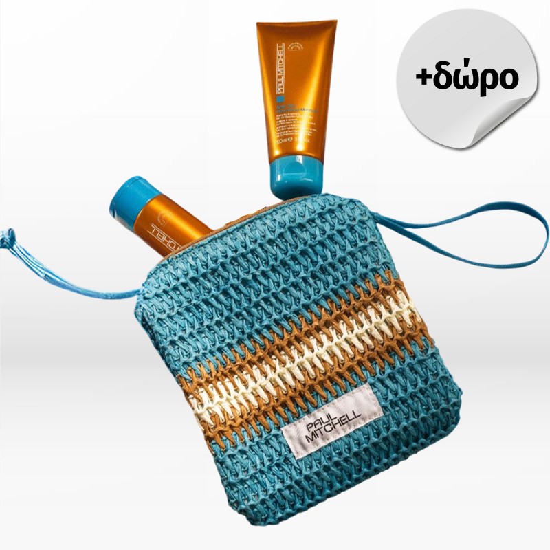 Paul Mitchell After Sun Travel Kit (Shampoo 100ml, Mask 100ml) FREE Beach Pouch