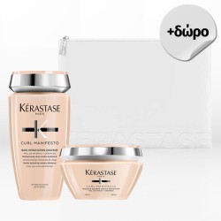 Kérastase Curl Manifesto Set Για Σγουρά Μαλλιά (Hydration Σαμπουάν 250ml & Μάσκα 200ml) Δώρο Συλλεκτικό Νεσεσέρ