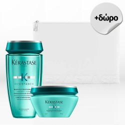 Kérastase Résistance Extentioniste Set For Weak Hair (Shampoo 250ml & Mask 200ml) FREE Beauty Pouch