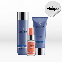 System Professional Smoothen Set (Shampoo 250ml & Conditioner 200ml) FREE Solar Sun Oil 30ml