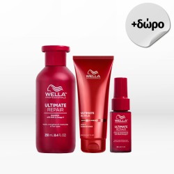 Wella Professionals Ultimate Repair Trio (Shampoo 250ml, Conditioner 200ml, Miracle Rescue 30ml)