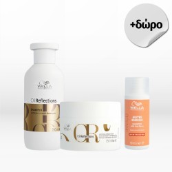 Wella Professionals Oil Reflections Set (Shampoo 250ml, Mask 150ml) FREE Deep Nourishing Shampoo 50ml