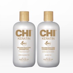 CHI Keratin Duo (Shampoo 355ml, Conditioner 355ml)