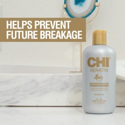 CHI Keratin Ultimate Routine (Shampoo 355ml, Conditioner 355ml, Silk Infusion 59ml)