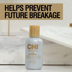 CHI Keratin Ultimate Routine (Shampoo 355ml, Conditioner 355ml, Silk Infusion 59ml)