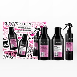 Redken Acidic Color Gloss Xmas Gift Set (Shampoo 300ml, Conditioner 300ml, Treatment 190ml)
