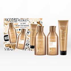 Redken All Soft Xmas Gift Set (Shampoo 300ml, Conditioner 300ml, Leave-In Treatment 150ml)