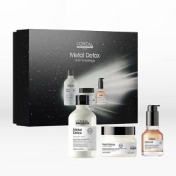 L΄Oreal Professionnel Serie Expert Metal Detox Trio Gift Set (Shampoo 300ml, Mask 250ml, Concentrated Oil 50ml)