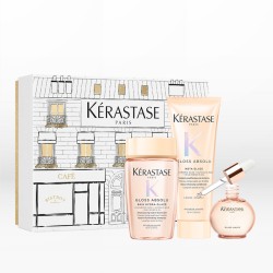 Kérastase Gloss Absolu Trio Mini Oil Holidays Set (Shampoo 80ml, Conditioner 75ml & Drops 45ml)