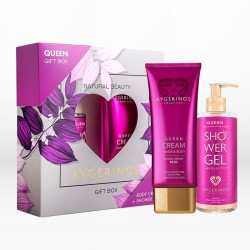 Avgerinos Cosmetics Queen Gift Box (Hands & Body Cream 200ml & Shower Gel 300ml) - 5207201001828 | Yanni Veneti