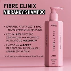 Schwarzkopf Professional Fibre Clinix Vibrancy Set (Shampoo 300ml, Mask 250ml) FREE travel size