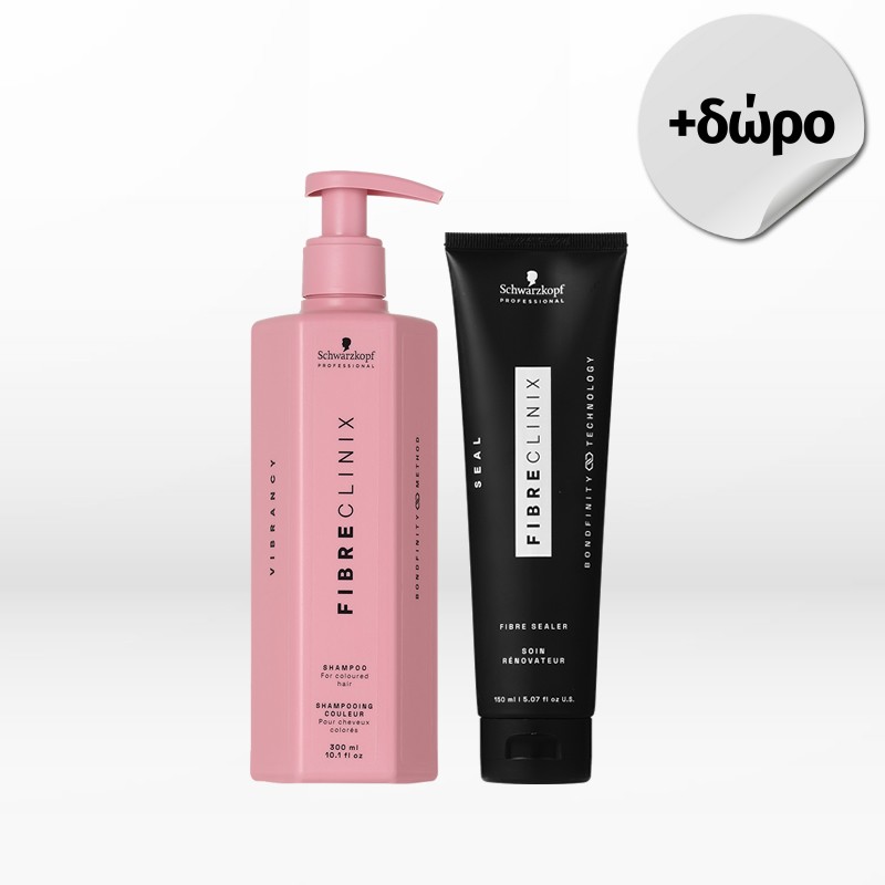 Schwarzkopf Professional Fibre Clinix Vibrancy Duo (Shampoo 300ml, Sealer 150ml)