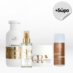 Wella Professionals Oil Reflections Trio (Shampoo 250ml, Mask 150ml, Oil Light 100ml) FREE Smooth Shampoo 50ml