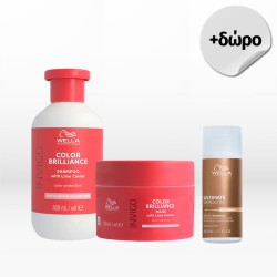 Wella Professionals Invigo Color Brilliance Fine Set (Shampoo 300ml, Mask 150ml) FREE Smooth Shampoo 50ml