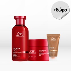 Wella Professionals Ultimate Repair Set (Shampoo 250ml, Mask 150ml) FREE Ultimate Smooth Mask 30ml