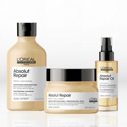 L΄Oreal Professionnel Serie Expert Absolut Repair Trio (Σαμπουάν 300ml, Μάσκα 250ml & Oil 90ml) ΔΩΡΟ Νεσεσέρ