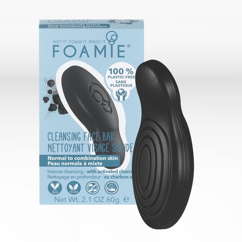 Foamie Cleansing Face Bar with Activated Charcoal 60gr