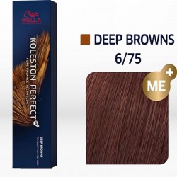 Wella Professionals Koleston Perfect ME+ Deep Browns 6/75 Ξανθό Σκούρο Καφέ Μαονί 60ml