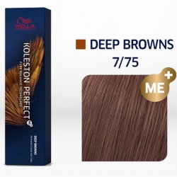 Wella Professionals Koleston Perfect ME+ Deep Browns 7/75 Ξανθό Καφέ Μαονί 60ml