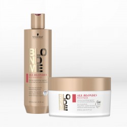 Schwarzkopf Professional BlondMe All Blondes Rich Set (Shampoo 300ml & Mask 200ml) ΔΩΡΟ Shopping Bag