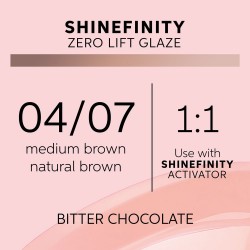 Wella Professionals Shinefinity Zero Lift Glaze 04/07 Bitter Chocolate 60ml