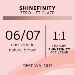 Wella Professionals Shinefinity Zero Lift Glaze 06/07 Deep Walnut 60ml