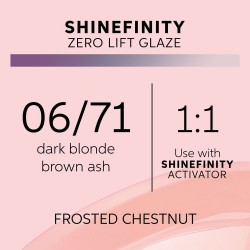 Wella Professionals Shinefinity Zero Lift Glaze 06/71 Frosted Chestnut 60ml