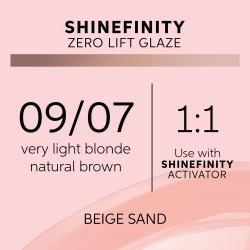 Wella Professionals Shinefinity Zero Lift Glaze 09/07 Beige Sand 60ml